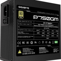 Блок питания Gigabyte 750W GP-P750GM ATX12V 2.31, активный PFC, вентилятор 120x120 мм, cертификат 80 PLUS Gold, отстегивающиеся кабели - ТОО «Novatec»