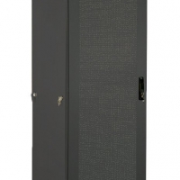 Шкаф телекоммуникационный напольный 42U (600&#215;1000) дверь перфорированная 2 шт., цвет чёрный - ТОО «Novatec»
